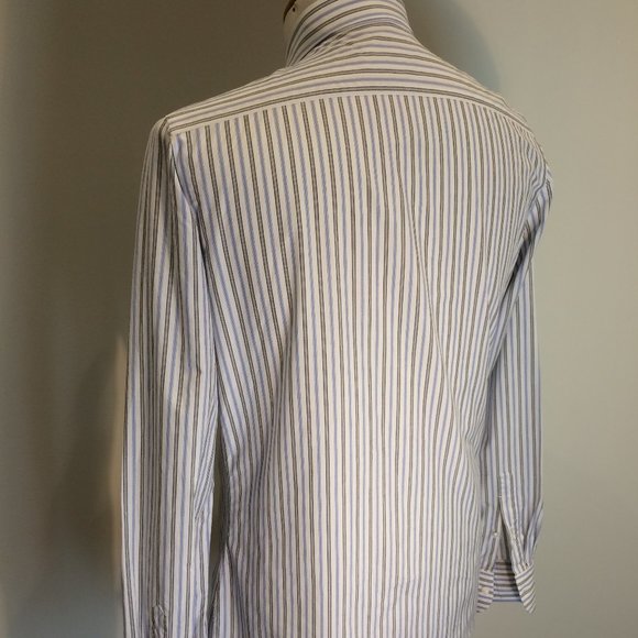 Luigi Borrelli Napoli Striped Dress Shirt - Picture 3 of 5